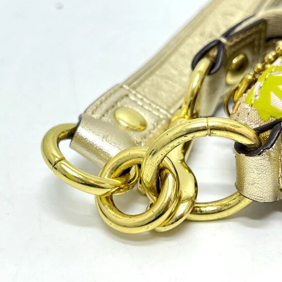 COACH F20761 Poppy Daisy Floral Applique Signature Crossbody Bag Shoulder Bag - Picture 14 of 16